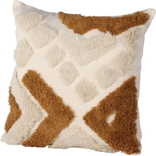 Koristetyynynpäällinen Venture Home Ada 45x45cm valkoinen/ruskea