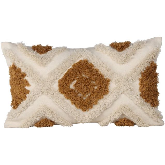 Koristetyynynpäällinen Venture Home Ada, 30x50cm, valkoinen/ruskea