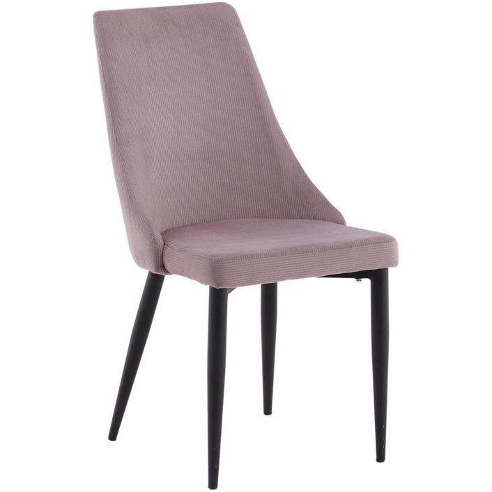 Ruokapöydän tuoli Venture Home Leone, vaaleanpunainen vakosametti