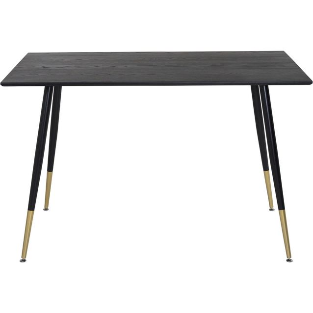 Ruokapöytä Venture Home Dipp musta/messinki