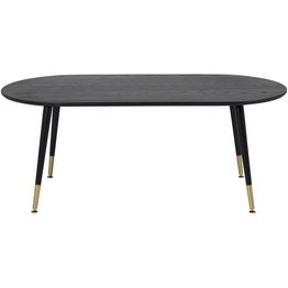 Sohvapöytä Venture Home Dipp, 60x120cm, musta/messinki