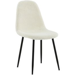 Ruokapöydän tuoli Venture Home Polar Fluff, valkoinen