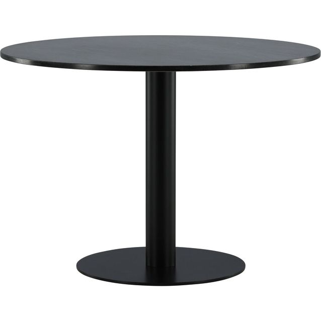 Ruokapöytä Venture Home Estelle Ø106cm, harmaa/musta