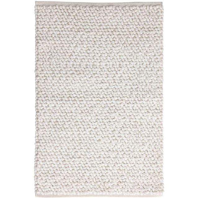 Kylpyhuoneen matto Venture Home Wilmer, 50x80cm, polyesteri-puuvilla, valkoinen