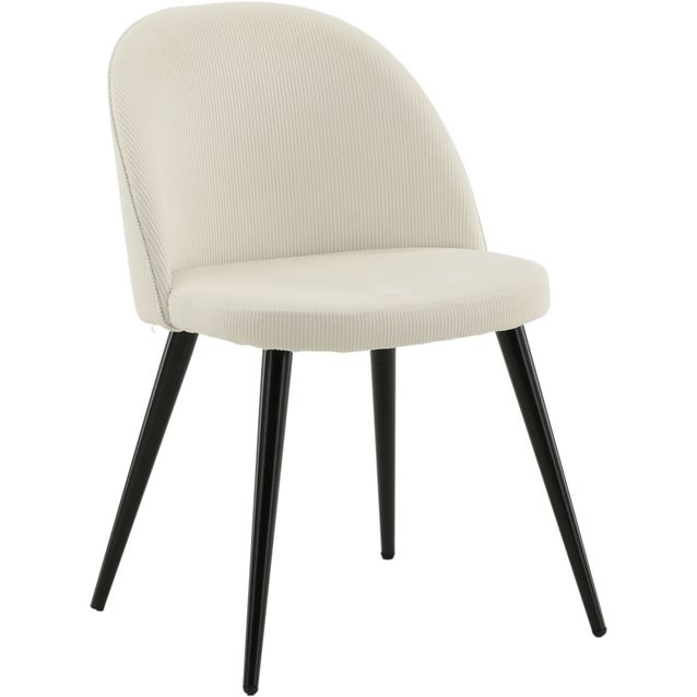 Ruokapöydän tuoli Venture Home Velvet valkoinen