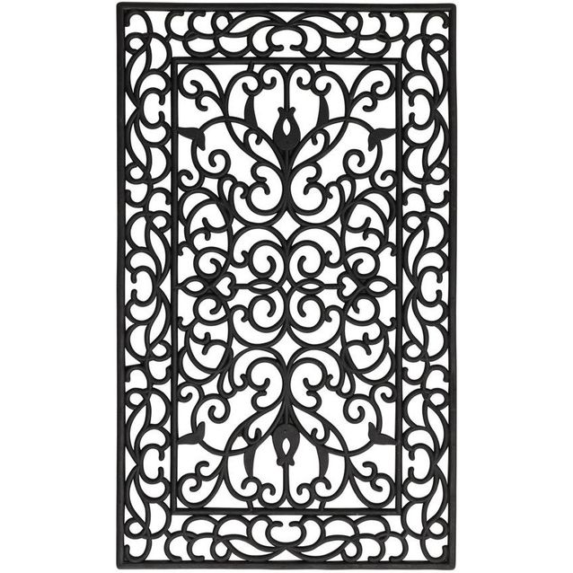 Ovimatto Venture Home Mats Rubber, 45x75cm, neliskulmainen, musta