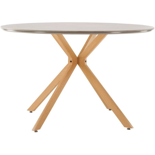 Ruokapöytä Venture Home Piazza, ø120cm, harmaa