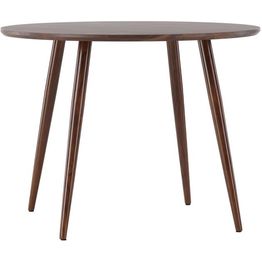 Ruokapöytä Venture Home Sanford, ⌀100cm, tummanruskea