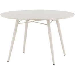 Ruokapöytä Venture Home Lina, ø120cm, beige