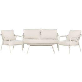 Sohvaryhmä Venture Home Sicily, 2-istuttava sohva + 2 lepotuolia + sohvapöytä, beige