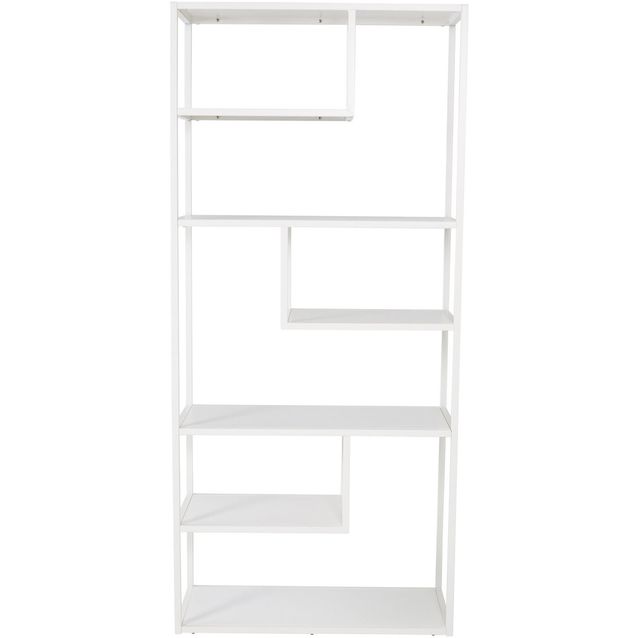 Kirjahylly Venture Home Staal, 85x190cm, valkoinen
