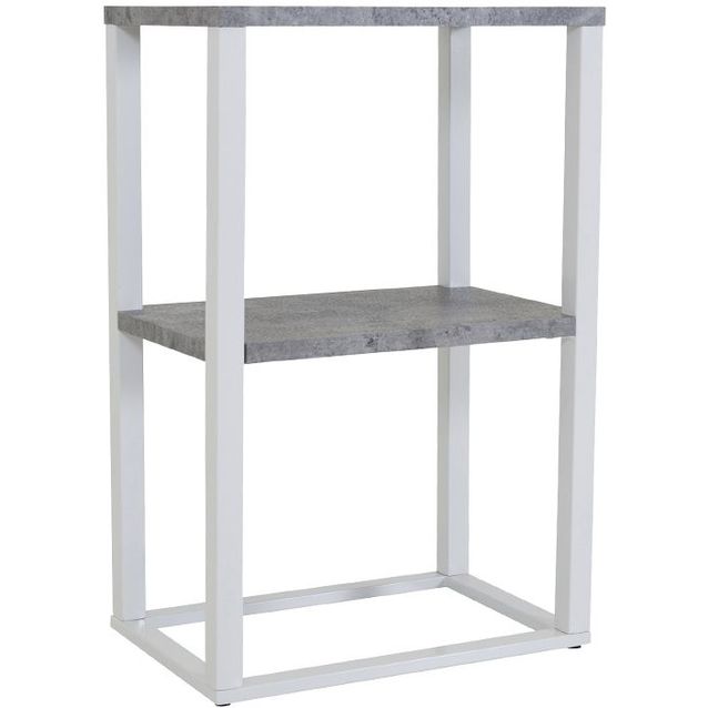 Yöpöytä Venture Home Rise betoninharmaa/valkoinen