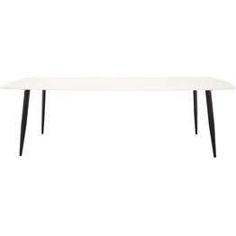 Ruokapöytä Venture Home Polar Elips, 240x100cm, valkoinen/musta