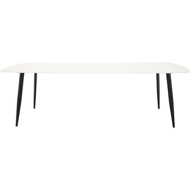 Ruokapöytä Venture Home Polar Elips, 240x100cm, valkoinen/musta