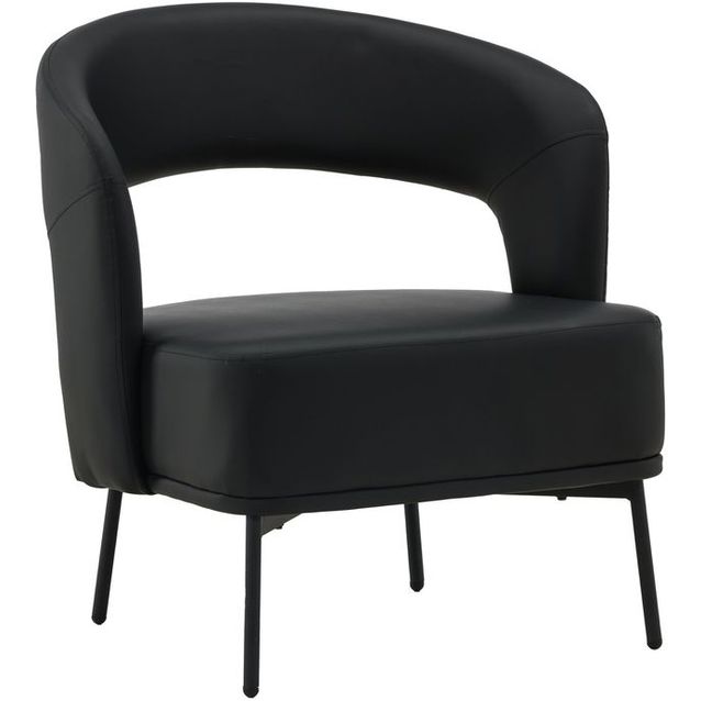 Nojatuoli Venture Home Mundo, musta keinonahka