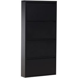 Kenkäkaappi Venture Home Ushuaia, 65x15x136cm, musta