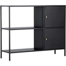 Konsolipöytä kaapilla Venture Home Salta, 30x100x75cm, musta