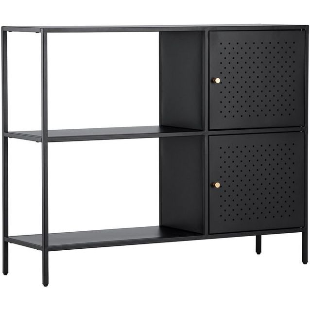 Konsolipöytä kaapilla Venture Home Salta, 30x100x75cm, musta