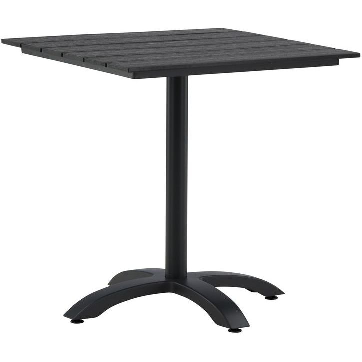 Parvekepöytä Venture Home Colorado, 70x70cm, musta