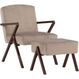 Nojatuoli Vind Greby beige/ruskea