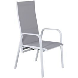 Säätötuoli Venture Home Copacabana, pinottava, harmaa/valkoinen