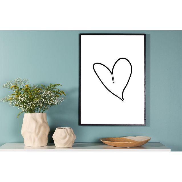 Juliste Venture Home Heart, valkoinen