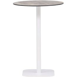 Baaripöytä Venture Home Milano, ø70cm, harmaa/valkoinen