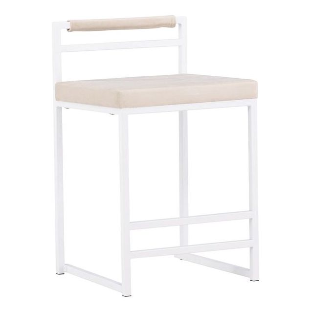 Baarituoli Venture Home Opelika, valkoinen/beige