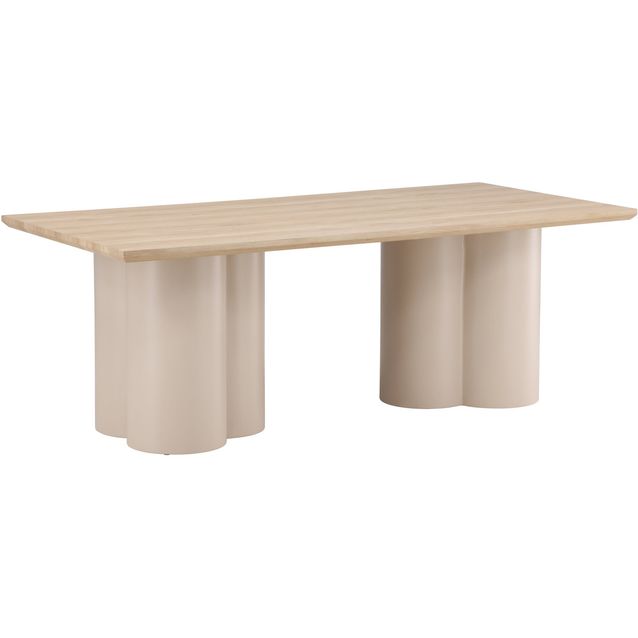 Ruokapöytä Venture Home Olivia, 210x100cm, vaalea