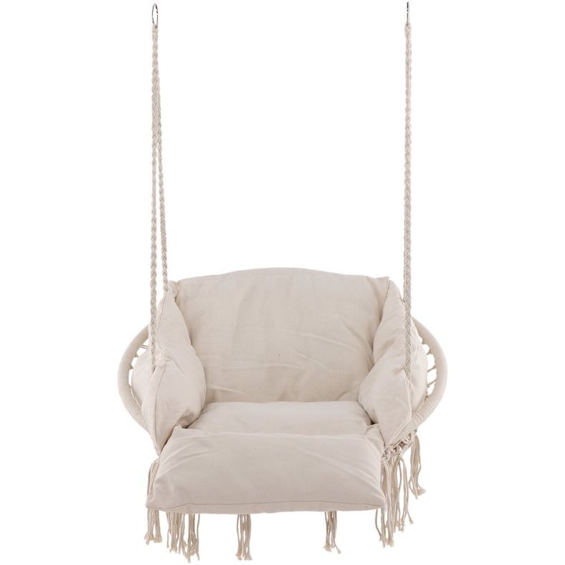 Riipputuoli Venture Home Hamtic, pehmusteilla, valkoinen