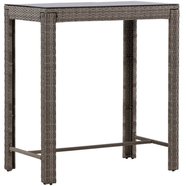 Baaripöytä Venture Home Alo, 100x60cm, harmaa