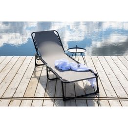 Aurinkosänky Venture Home Majken, 60x190x32cm, harmaa