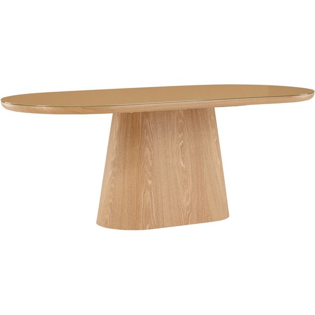 Soikea ruokapöytä Venture Home Castor, 200x90cm, ruskea