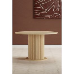 Pyöreä ruokapöytä Venture Home Reko, ø120cm, ruskea