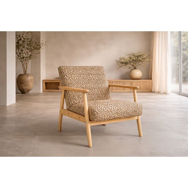 Lepotuoli Venture Home Runbert, 84x77x80 cm ruskea