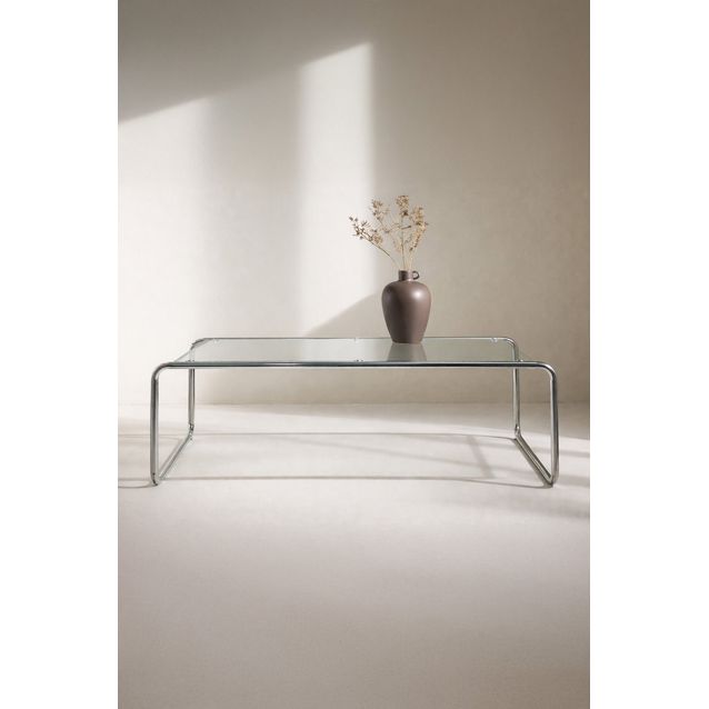 Sohvapöytä Venture Home Saturnus, 120x60cm, hopea