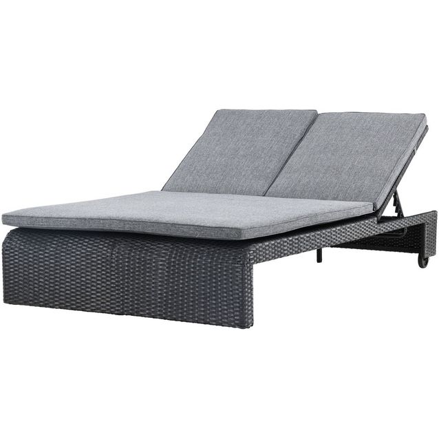 Aurinkovuode Venture Home London, 2 hengen, harmaa/musta