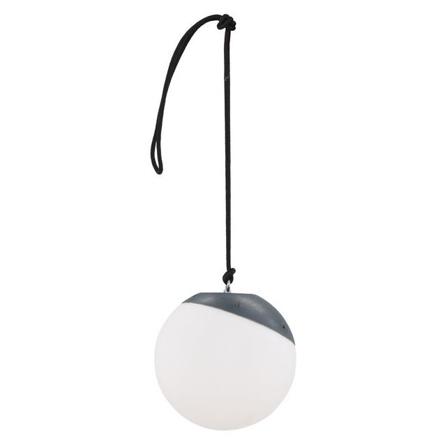 Ladattava riippuvalaisin Venture Home Doris, ulkokäyttöön, ø20x19cm, musta/valkoinen