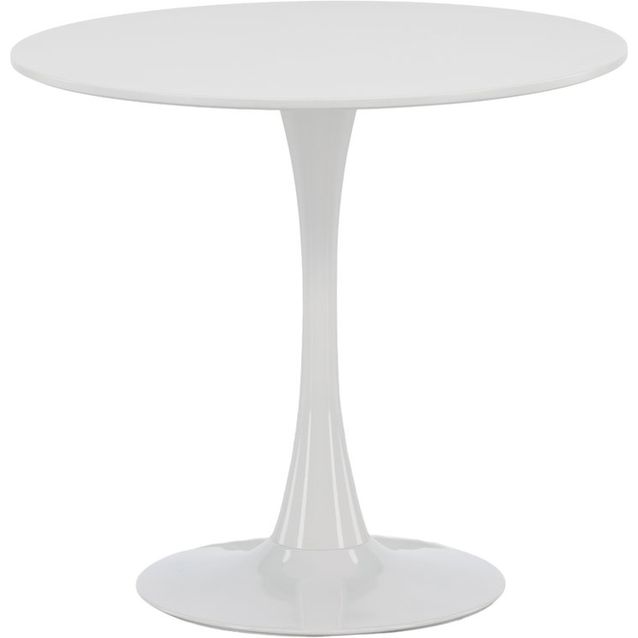 Ruokapöytä Venture Home Hamden Ø80cm, valkoinen