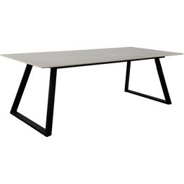 Ruokapöytä Venture Home Estelle 200x90cm, musta/tummanharmaa