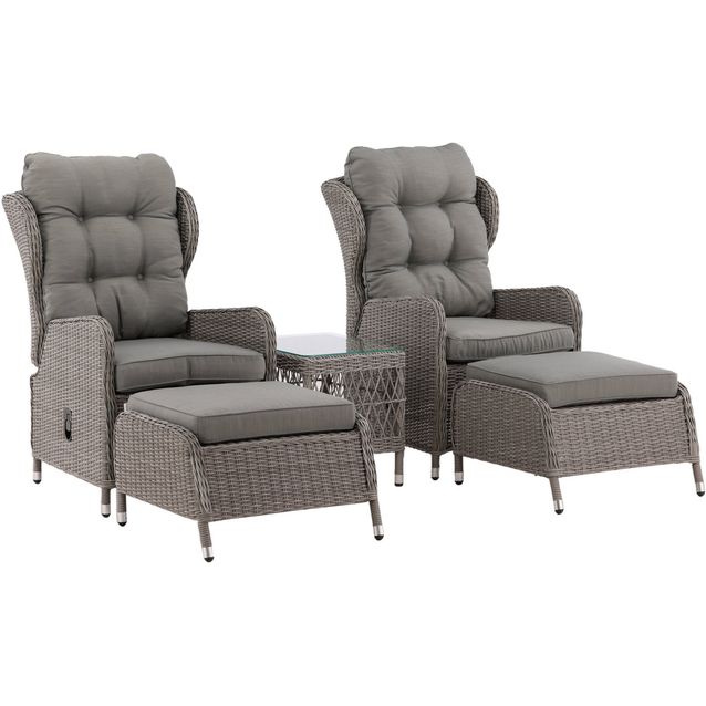 Oleskeluryhmä Venture Home Washington, 2-istuttava, harmaa