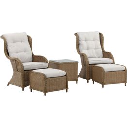 Oleskeluryhmä Venture Home Vikelund 2 hlöä ruskea/hiekka