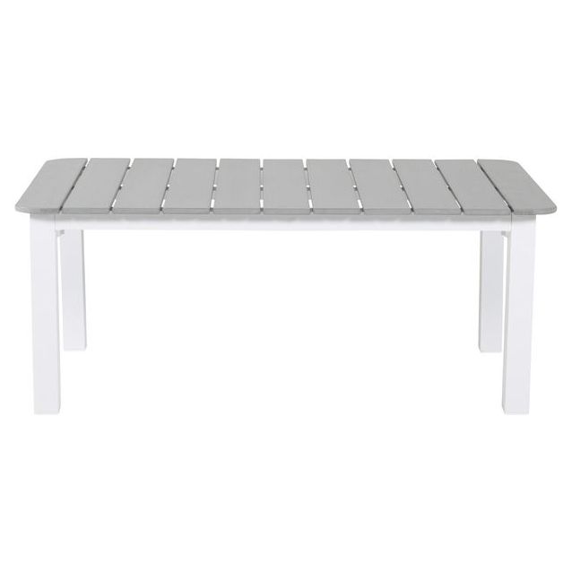 Sohvapöytä Venture Home Parma, 110x62cm, valkoinen/harmaa