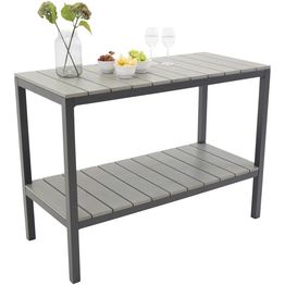 Terassihylly/sivupöytä Venture Home Parma, harmaa/musta