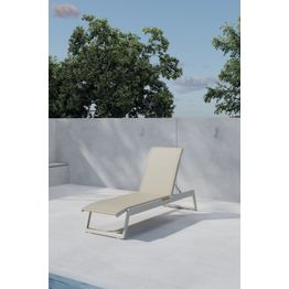 Aurinkotuoli Venture Home Mexico, beige/tiikki