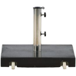 Aurinkovarjon jalka Venture Home Stathera, neliskulmainen, 40kg, musta graniitti