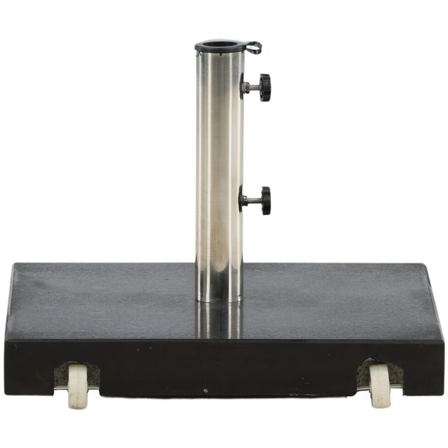 Aurinkovarjon jalka Venture Home Stathera, neliskulmainen, 40kg, musta graniitti