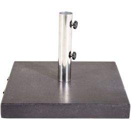 Aurinkovarjon jalka Venture Home Stathera, pyöreä, 40kg,  musta graniitti