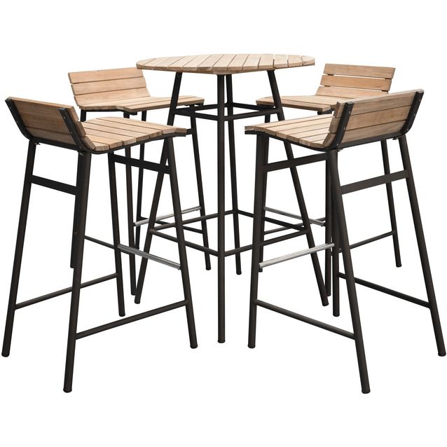 Ruokailuryhmä Venture Home, Mexico-baaripöytä + 4 Mexico-tuolia