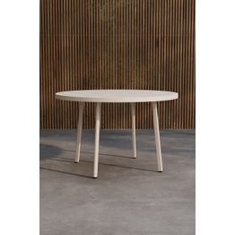 Pyöreä ruokapöytä Venture Home Giardini, ø120cm, beige